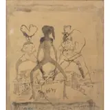 Mino Maccari, Siena 1898 - Roma 1989 / Senza titolo, watercolour on paper