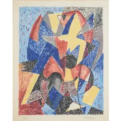 Cortona 1883 - Parigi 1966 / Senza titolo by Gino Severini, lithograph a colori on paper, offered Apr 2026