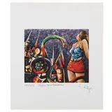 Libero Vitali, Venezia 1928 / Segno psichedelico, lithograph a colori on paper