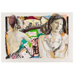 Genova 1923 - Roma 2006 / Senza titolo by Ugo Attardi, lithograph colorata a mano on paper, offered Apr 2026