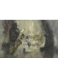 Giancarlo Cazzaniga, Monza 1930 / Jazz man, 1961, oil on canvas