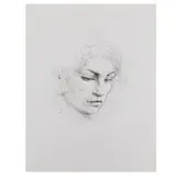 Pietro Annigoni, Milano 1910 - Firenze 1988 / Ritratto, lithograph in b/n on paper