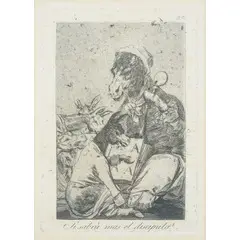 Francisco Goya, Fuendetodos 1746 - Bordeaux 1828 / Serie 'I Capricci', etching in b/n on paper