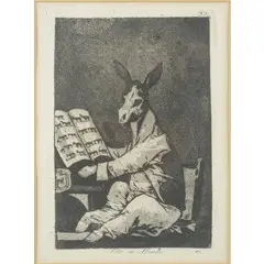 Francisco Goya, Fuendetodos 1746 - Bordeaux 1828 / Serie 'I Capricci', etching in b/n on paper