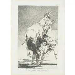 Francisco Goya, Fuendetodos 1746 - Bordeaux 1828 / Serie 'I Capricci', etching in b/n on paper