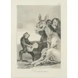 Francisco Goya, Fuendetodos 1746 - Bordeaux 1828 / Brabisimo!, Serie 'I Capricci', etching in b/n on paper