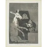 Francisco Goya, Fuendetodos 1746 - Bordeaux 1828 / Serie 'I Capricci', etching in b/n on paper