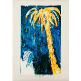 Mario Schifano, Homs 1934 - Roma 1998 / Palma dorata, lithograph a colori on paper