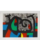 Barcellona 1893 - Palma de Mallorca 1983 / Le lézard au plumes d'or, 1971 by Joan Miró, lithograph a colori on paper, offered Apr 2026