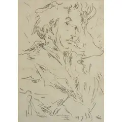 Mirko Basaldella, Udine 1910 - Cambridge 1969 / Senza titolo, pencil on paper