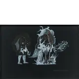 Zagabria 1925 - Milano 1988 / Senza titolo by Giordano Falzoni, mixed media on cartoncino nero, offered Apr 2026