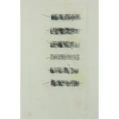 Fausto Melotti, Rovereto 1901 - Milano 1986 / Senza titolo, Stampa litografica in b/n su carta