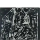Emilio Vedova, Venezia 1919 - 2006 / Viet Nam - 1, 1969, Stampa litografica in b/n su carta