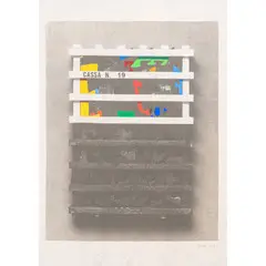 Guglielmo Achille Cavellini, Brescia 1914 - 1990 / Senza titolo, 1971, Emulsione fotografica su tela