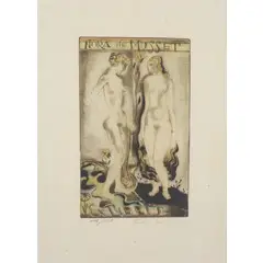 Michel Fingesten, AUSTRIA 1884 - CERISANO 1943 / Senza titolo, lithograph a colori on paper