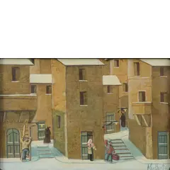 Norberto Proietti, Spello (Pg) 1927 / Buon lavoro, oil on panel