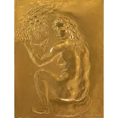 Francesco Messina, Linguaglossa 1900 - Milano 1995 / Abbondanza, bronze bagno d'oro