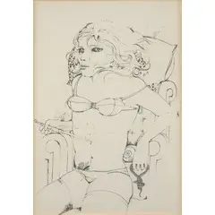 Bruno Caruso, Palermo 1927 / Senza titolo, mixed media on paper