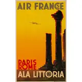 Senza titolo by 'Air-France, Paris-Rome, Ala Littoria', offered Apr 2026