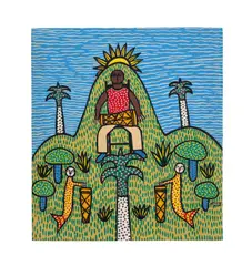 Manuel Mendive, Carifesta, 1979, tempera on board