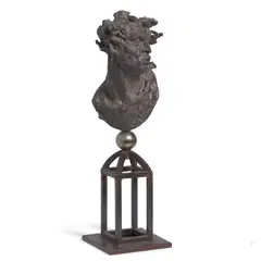Cabecita Hombre (Barbitas) by Javier Marín, 1997, lost-wax bronze, sold Jul 2025