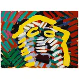 Untitled by Karel Appel, 1978, oil and acrylic on paper laid on canvas, sold Jul 2025