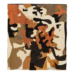 Robert Goodnough, Untitled, circa 1966, paper collage on paper laid on board