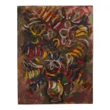 René Portocarrero, Florero, 1964, oil on board