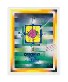 Alfredo Rostgaard, Canciones de la Rosa y de la Espina, 1997, spray paint and gouache on paper
