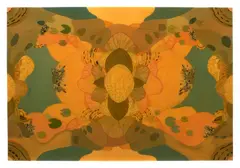 Alyson Shotz, A Slight Magnification, 2003, oil, gouache, ink, collage and resin on panel