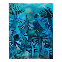 Agalban, Monochromatic Garden, 2022, acrylic on canvas