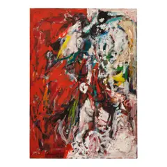 Untitled by Gene Davis, 1954, oil on Masonite, sold Jul 2025