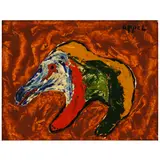 Karel Appel, Het jonge dier (The Young Animal), 1970, oil on canvas board