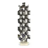Francisco Sobrino, Structure Permutationelle B-11-A, 1969, chrome-plated steel