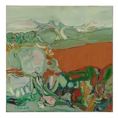Gabriel Godard, Paysage, 1966, oil on canvas