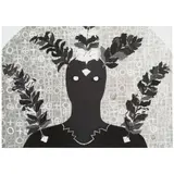 Belkis Ayón, Untitled (from La Ronda Cubana), 1992, offset lithograph