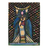 Roberto Diago, Untitled, circa 1940, gouache on paper (recto); pen and ink on paper (verso) (double-sided)