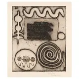 Alexander Calder, When One Leaf Hangs on a Bough, 1947, Etching on laid paper