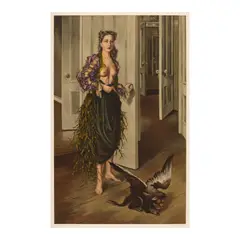 Dorothea Tanning, Birthday (Self Portrait at Age 30), c. 1970, Offset lithograph in colors on Arches paper