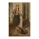 Dorothea Tanning, Birthday (Self Portrait at Age 30), c. 1970, Offset lithograph in colors on Arches paper
