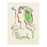 Marc Chagall, L'Artiste Phenix (Mourlot 648), 1972, Lithograph in colors on Arches paper