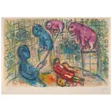 Marc Chagall, One Plate, from Le Cirque (Mourlot 506, Cramer bk. 68), 1967, Lithograph in colors on Arches paper