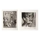 Bernard Buffet, L'Enfer – Tête; L'Enfer Angelo, from L'Enfer de Dante (2 works), 1976
