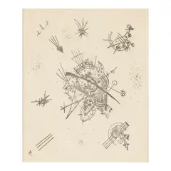 Wassily Kandinsky, Kleine Welten X (Roethel 173), 1922, Drypoint on laid paper, an unsigned proof aside from the edition of 200 and the edition of 30 on Japan paper