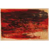 Zao Wou-ki, Untitled (Ågerup 157), 1965, Lithograph in colors on Rives BFK paper