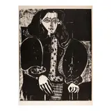 Femme au fauteuil No. 1 (d'après le rouge) (Bloch 586, Mourlot 134) by Pablo Picasso, 1948-1949, Lithograph on Arches paper, the third (final) state, sold May 2025