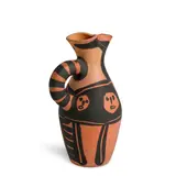 Pablo Picasso, Yan petites têtes (Ramié 515), 1963, Red earthenware clay turned pitcher, engobe decoration engraved by knife, incised '159/300', 'V 101', 'Edition Picasso' and 'Madoura'