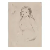 Pierre-Auguste Renoir, Étude pour une baigneuse (Delteil/Stella 16), 1906, Drypoint and etching on wove paper, the second (final) state