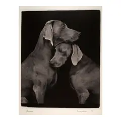 Friends by William Wegman, 2010, Archival pigment print, on museo Silver Rag paper, sold May 2025