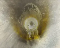 Last Winter by Otto Piene, 1976, Feuergouache und Mischtechnik auf Leinwand, sold Jun 2017